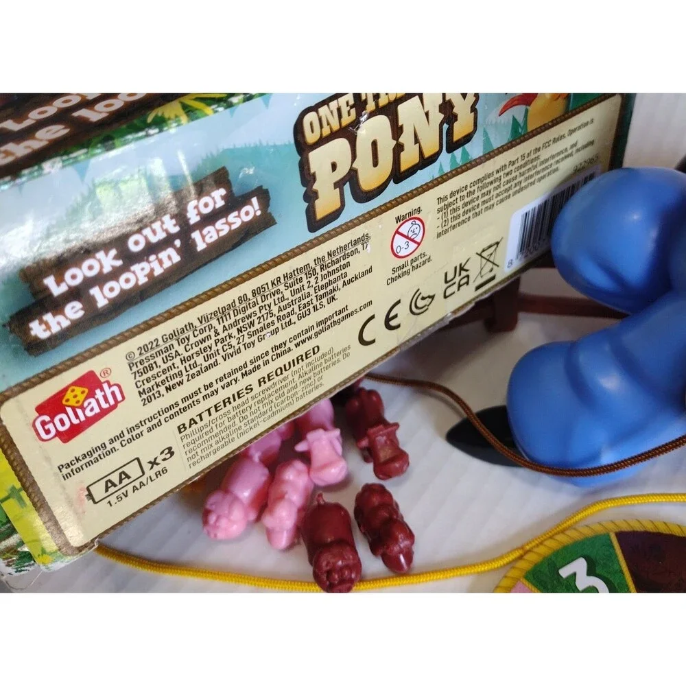 Goliath One Trick Pony Kids Game Animal Round-Up Ages 4+ Battery Op 2-5 players